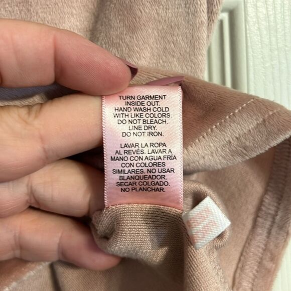 JUICY COUTURE Size Medium Rose Pink Silver Bling Spellout Loungewear Intimates - Picture 6 of 7